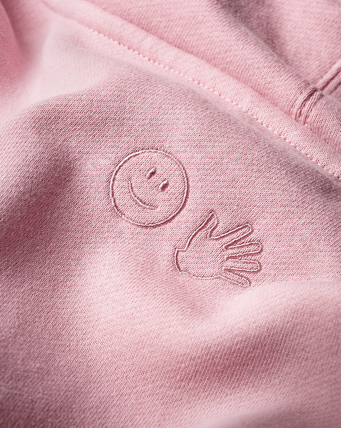 SRC_6F22D5B3CB289D36 Embroidered Pink Hoodie
